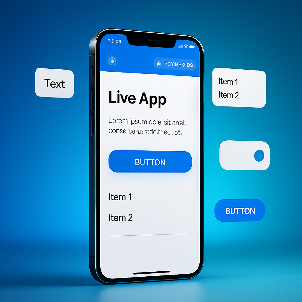 Preview instantâneo de aplicativo mobile com Expo em smartphone