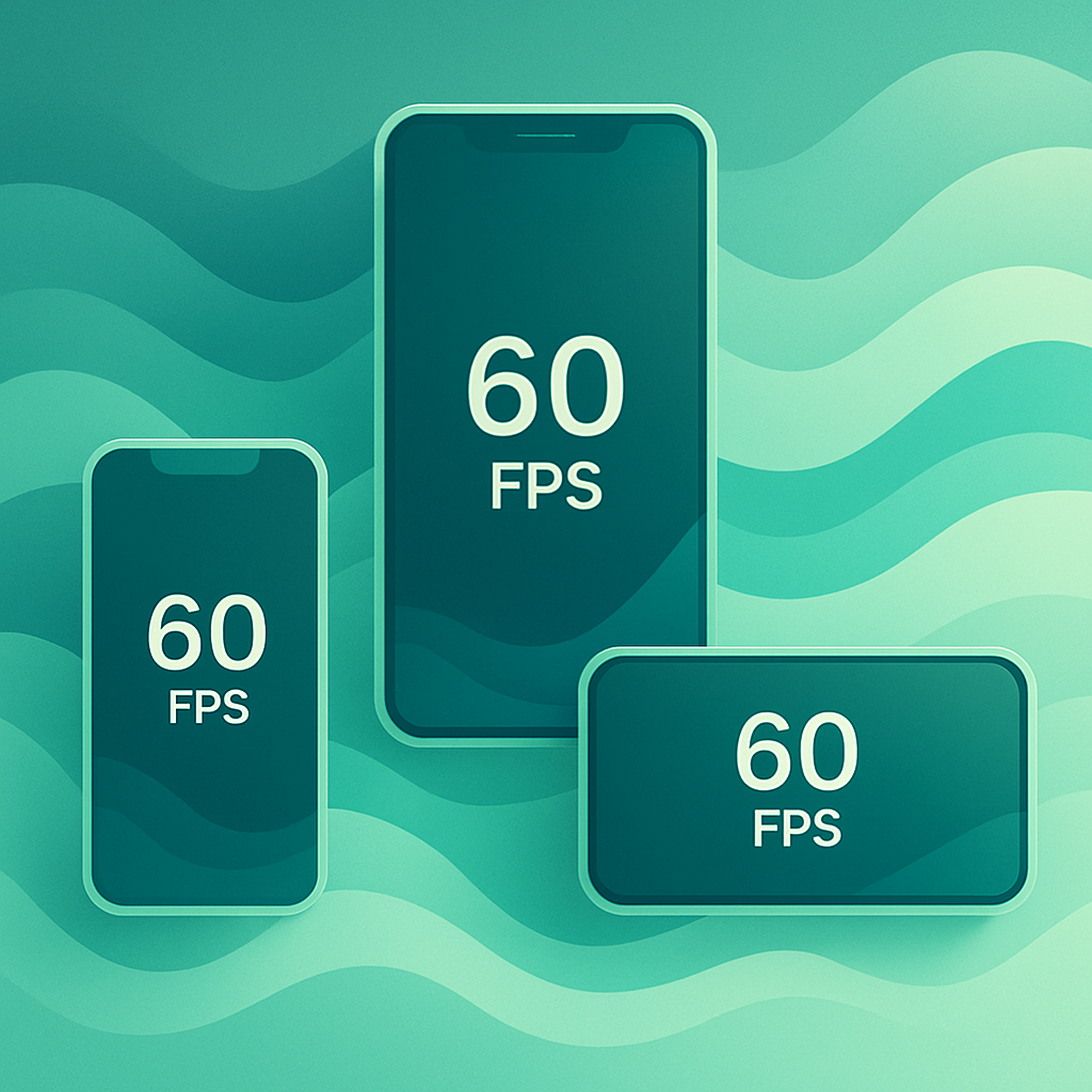 Visualização de performance em apps mobile com animações fluidas